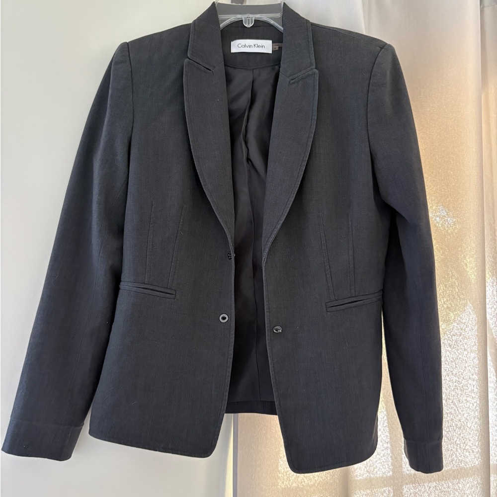 Calvin Klein Women's Charcoal Blazer